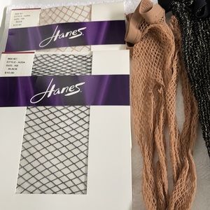 Set of fishnet tights and socks